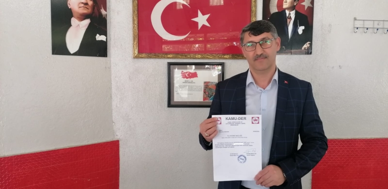 KAMU-DER Nazilli İlçe Temsilciliğine Yaşar Dokumacı atandı!