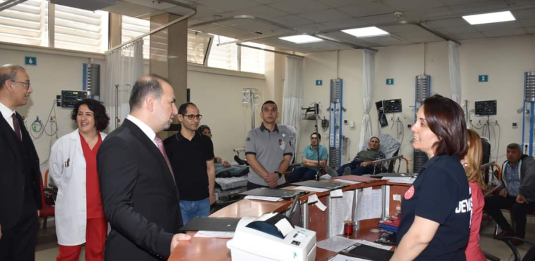 İl Sağlık Müdürü Şenkul’dan personele bayram ziyareti