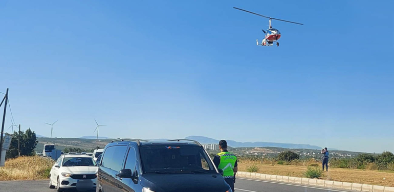 Trafik Jandarma, Cyrocopter destekli denetim yaptı!