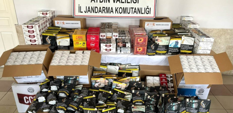 Jandarma, kaçak sigara üretimi yapan işyerini bastı!