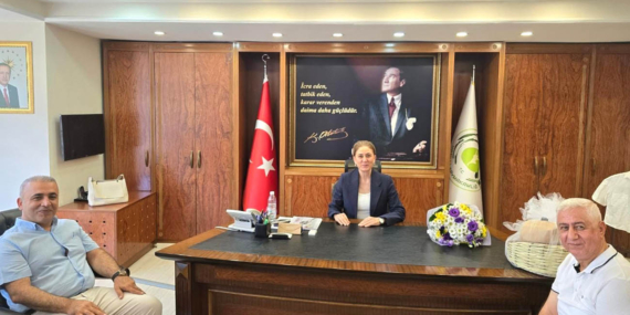 Başkan Beyazıt ve partililerden yeni Kaymakama ‘hoşgeldin’ ziyareti!