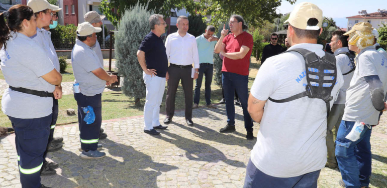 Çalışmaları inceleyen Tetik, çevreye duyarlı olunmasını istedi! 