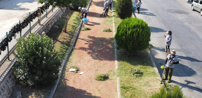 Dereköy Çayı kenarındaki yürüyüş yolları da temizlendi!