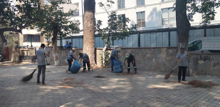 Nazilli Belediyesi ekiplerinden, okullara temizlik desteği!