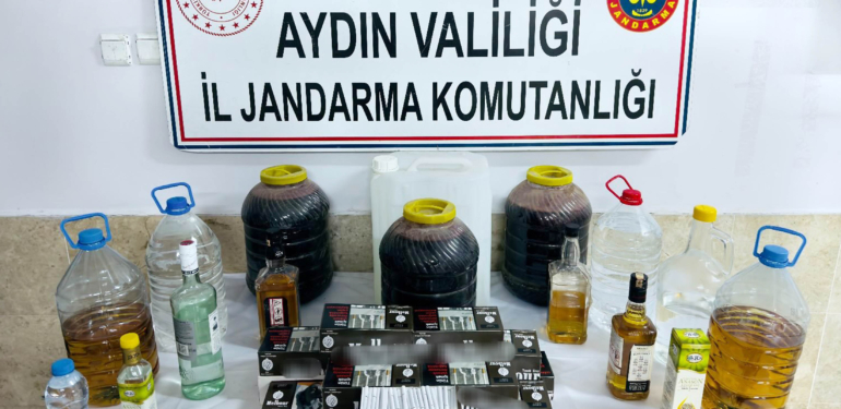 Kaçak ürettiği içkileri satamadan yakalandı!