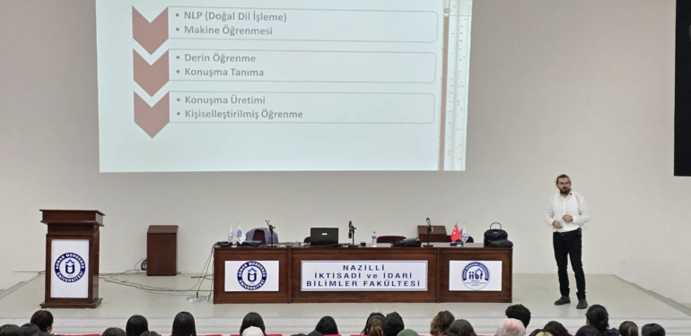 Nazilli İİBF’de ‘Yapay Zekâ ile Dil Öğrenme’ semineri