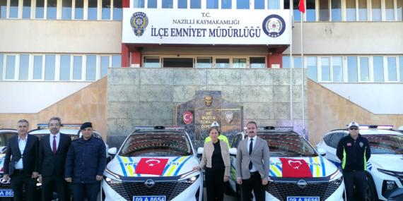 Nazilli İlçe Emniyeti’ne 12 yeni araç