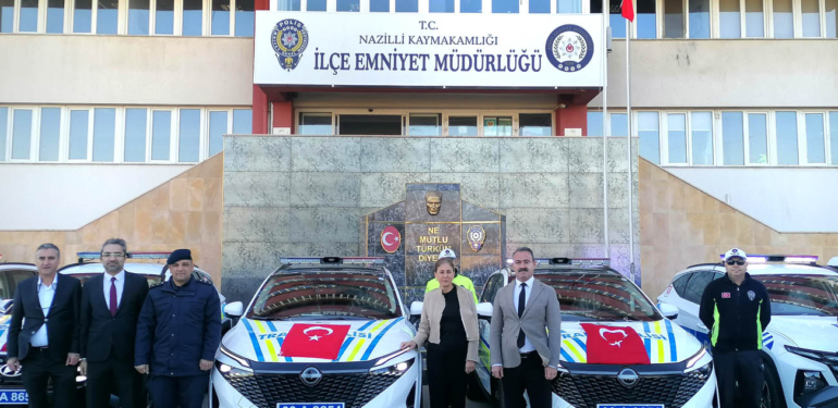 Nazilli İlçe Emniyeti’ne 12 yeni araç