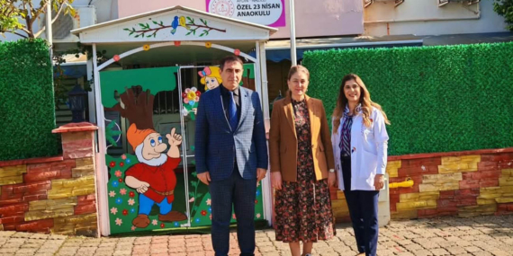 Kaymakam Kan, Özel 23 Nisan Anaokulu’nu ziyaret etti!
