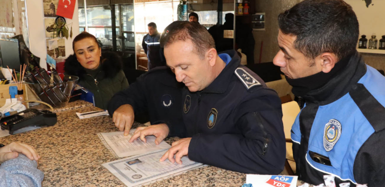 Zabıta, ADÜ İsabeyli Yerleşkesi çevresindeki işyerlerini denetledi!