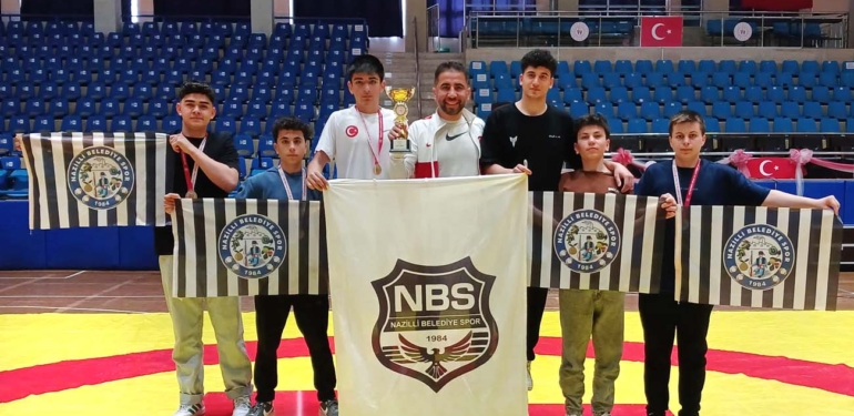 Nazilli Belediye Spor U15 Güreş Takımı, İl 3’üncüsü oldu!
