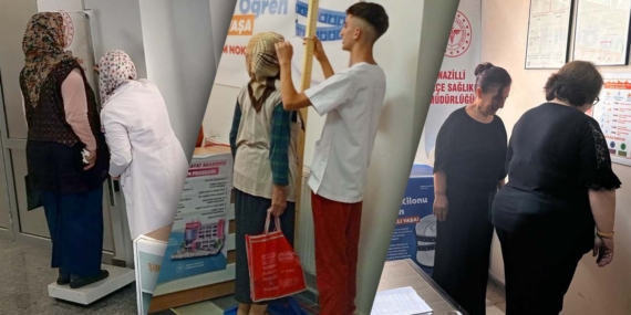 İlçe Sağlık Müdürlüğü’nden ‘sağlıklı hayat’ stantları!
