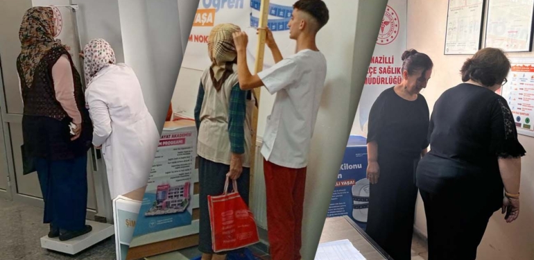 İlçe Sağlık Müdürlüğü’nden ‘sağlıklı hayat’ stantları!