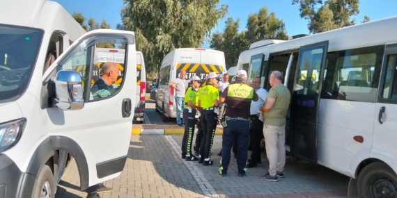 Servis araçları denetlendi!