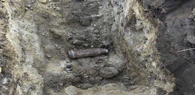 Kurtuluş Savaşı’ndan kalma top mermisi Ovacık’ta imha edildi!