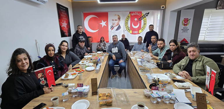 Nazilli basını, ’10 Ocak Kahvaltısı’nda bir araya geldi!