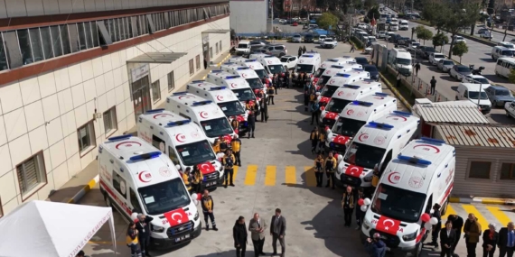 Aydın’ın acil sağlık filosuna 16 yeni ambulans! 2’si Nazilli’ye…