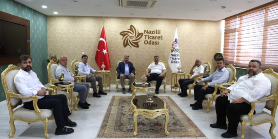 Eski Milletvekili Rıfat Sait, Nazilli Ticaret Odası’nı ziyaret etti