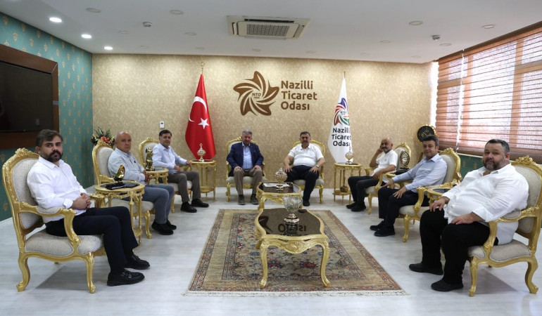 Eski Milletvekili Rıfat Sait, Nazilli Ticaret Odası’nı ziyaret etti