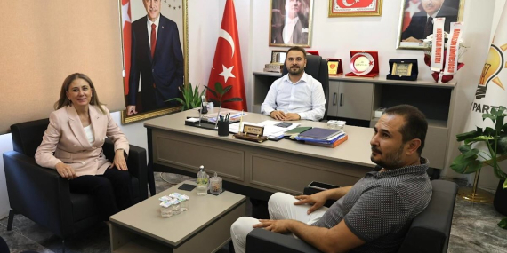 Nazilli Kaymakamı Kan, AK Parti İlçe Başkanı Gürbüz’ü ziyaret etti