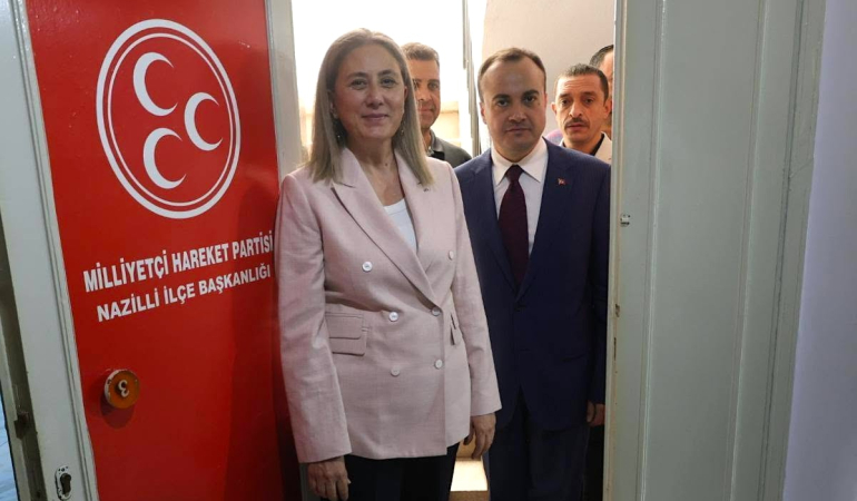 Nazilli Kaymakamı Kan, MHP İlçe Başkanı Yorgancı’yı ziyaret etti