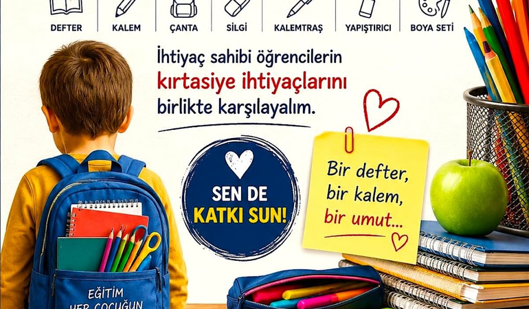 İhtiyaç sahibi öğrencileri ‘Askıda Kırtasiye’ ile sevindirebilirsiniz!