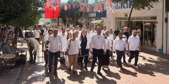 Nazilli bembeyaz! Beyaz kadronun ‘Değişim Yürüyüşü’ne büyük ilgi