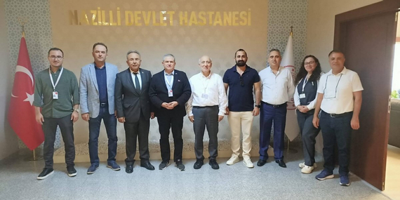 Sağlık-Sen’den NDH Başhekimi Aygören’e hayırlı olsun ziyareti